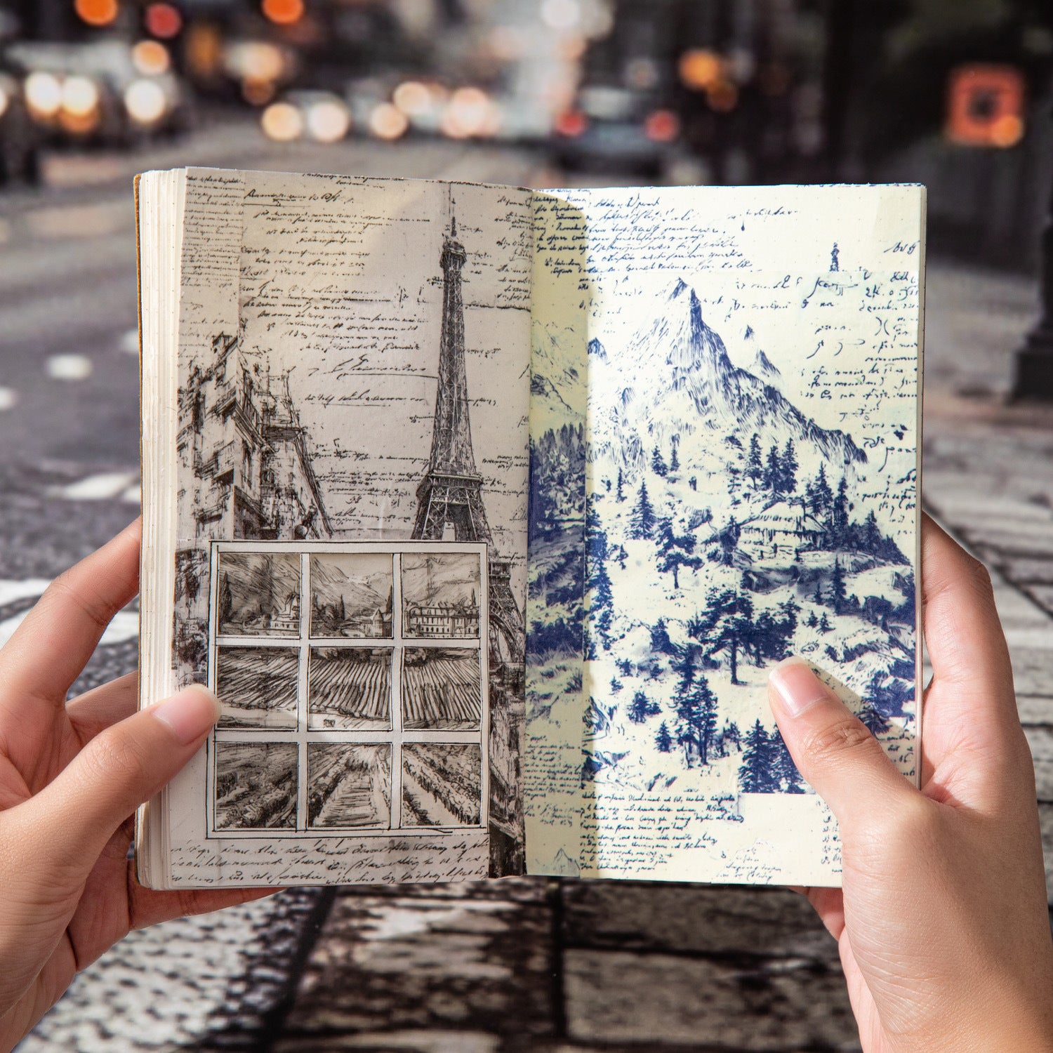 1 Roll Travel Themed Vintaeg Washi Tape OZLXTJ