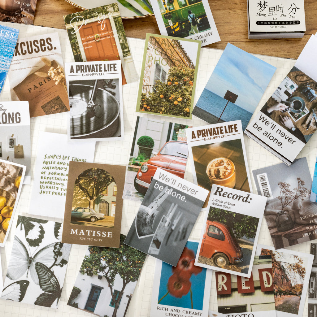 50 Sheets Life Style Washi Stickers Book SHZBC