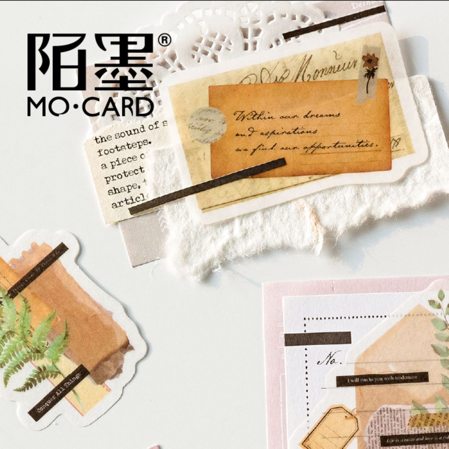 30 Pcs Vintage Collage Washi Stickers SPPT