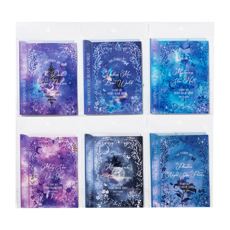 20 Pcs Galaxy Themed PET Stickers XKMY