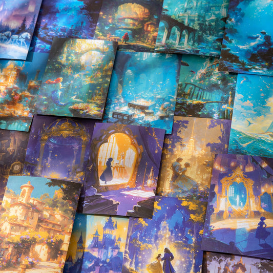 10 Pcs Fairy Tale Washi Stickers ZXYZM