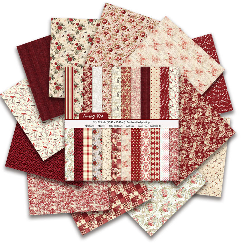 12 Inch Scrapbook Paper Pad for Craft PA076