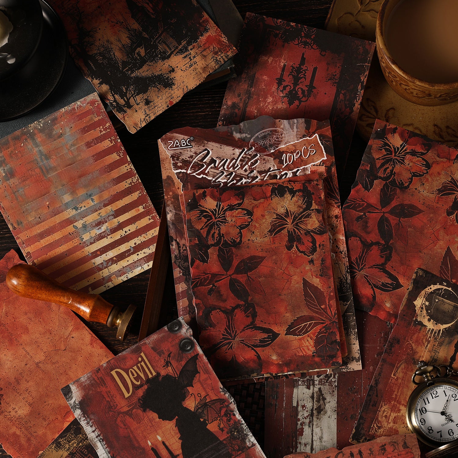 10 Sheets Vintage Journal Paper SYXZ