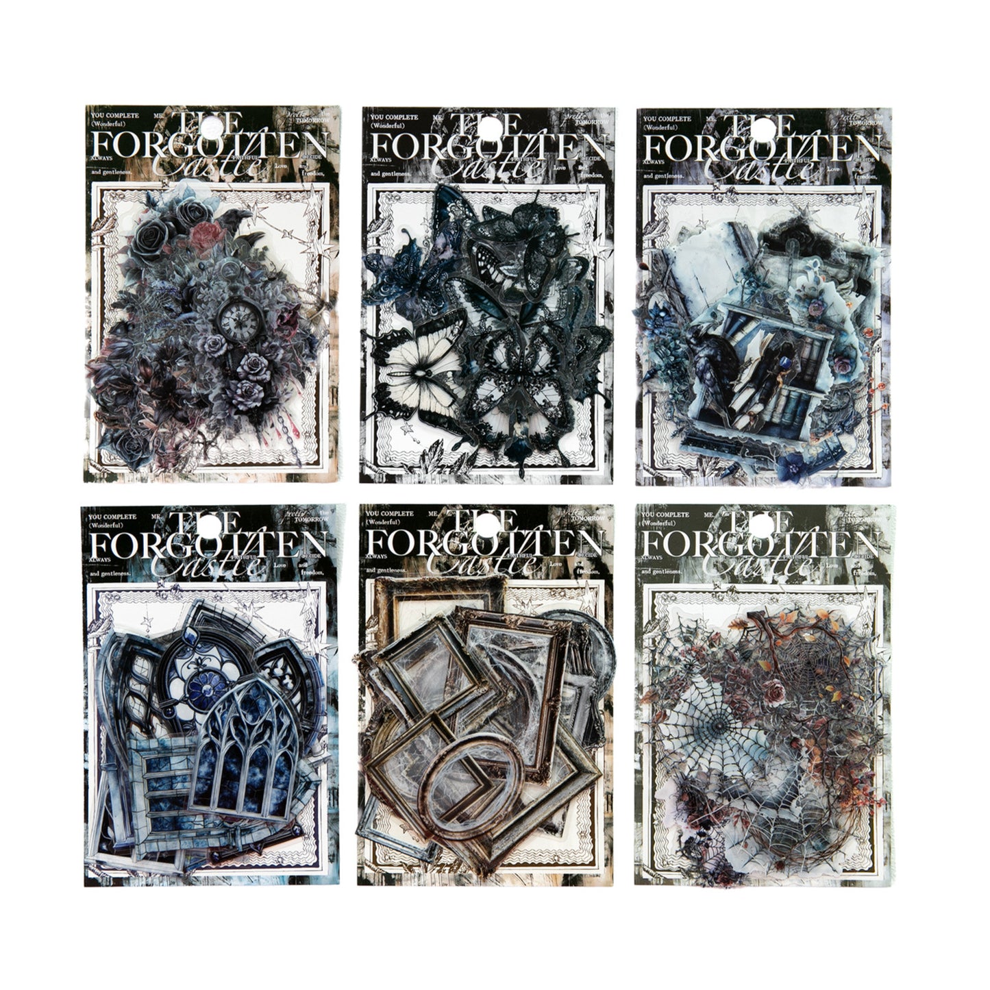 20 Pcs Gothic PET Stickers YWDGB