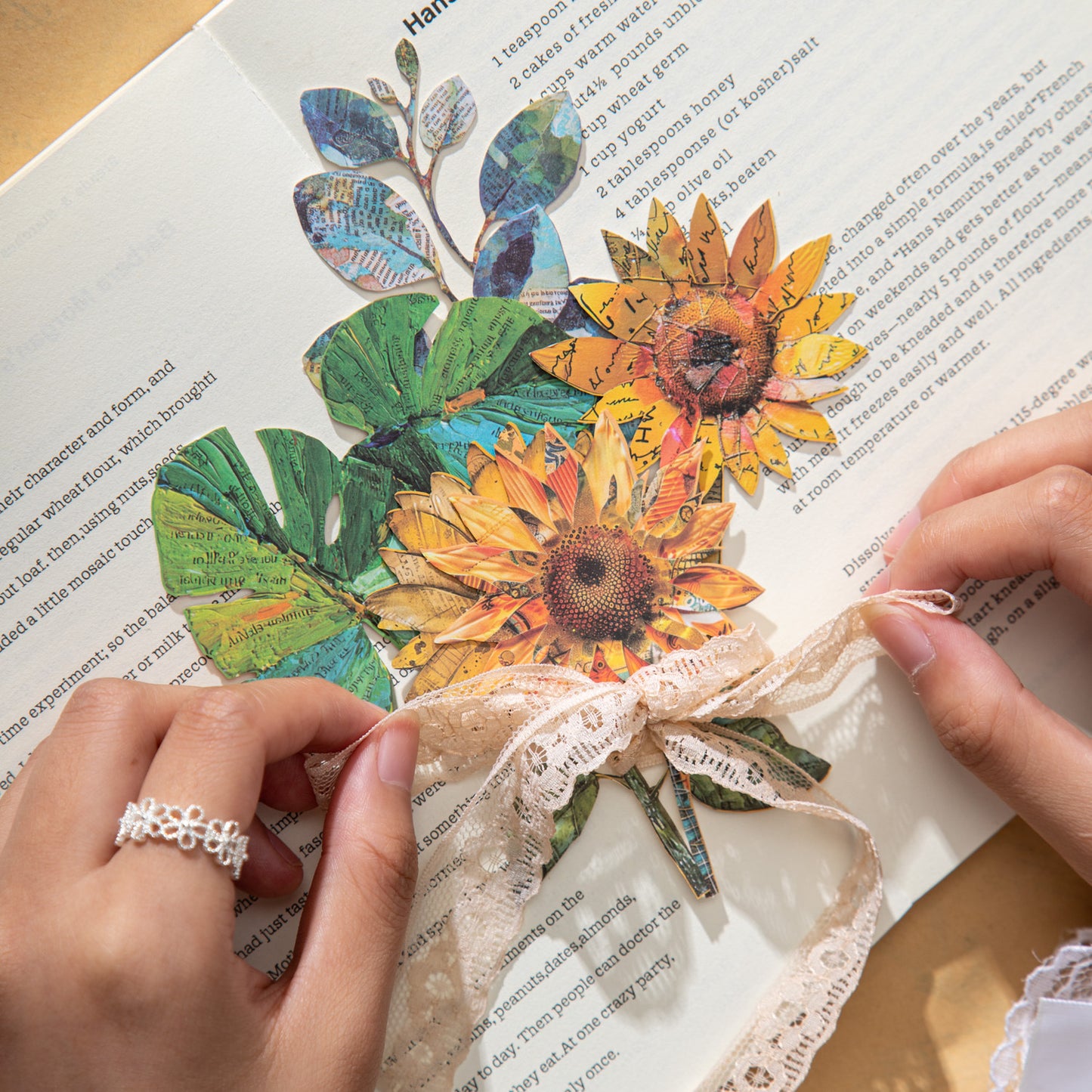 10 Pcs Paper Flower for Journal Craft ZSHF