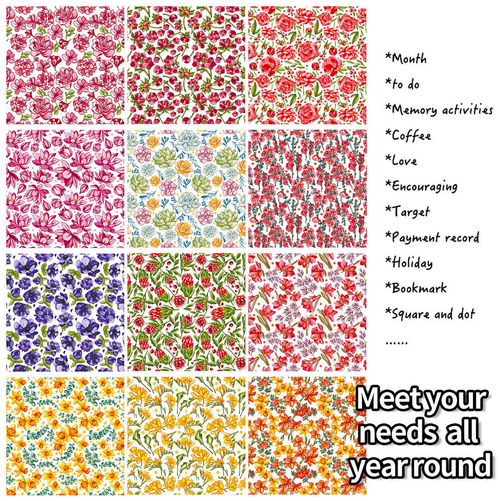6 inch Flower Scrapbook Paper Pad PA270