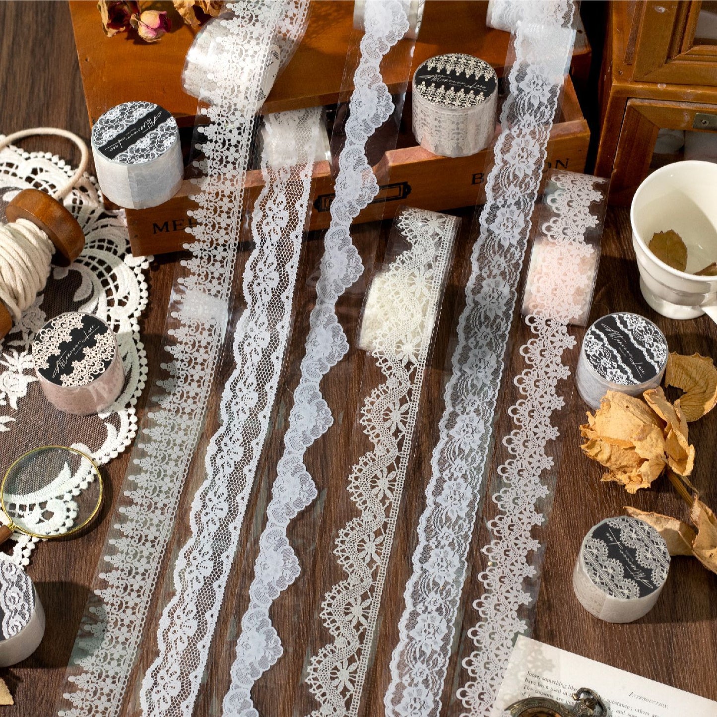 1 Roll Vintage Lace PET Tape WHLS