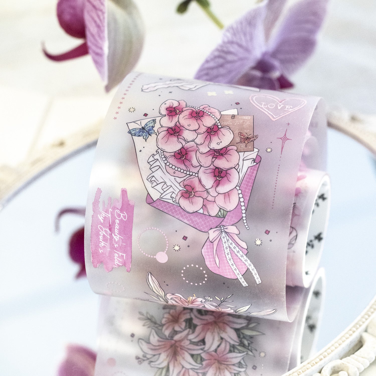1 Roll Flower Frog PET Tape ZNHS