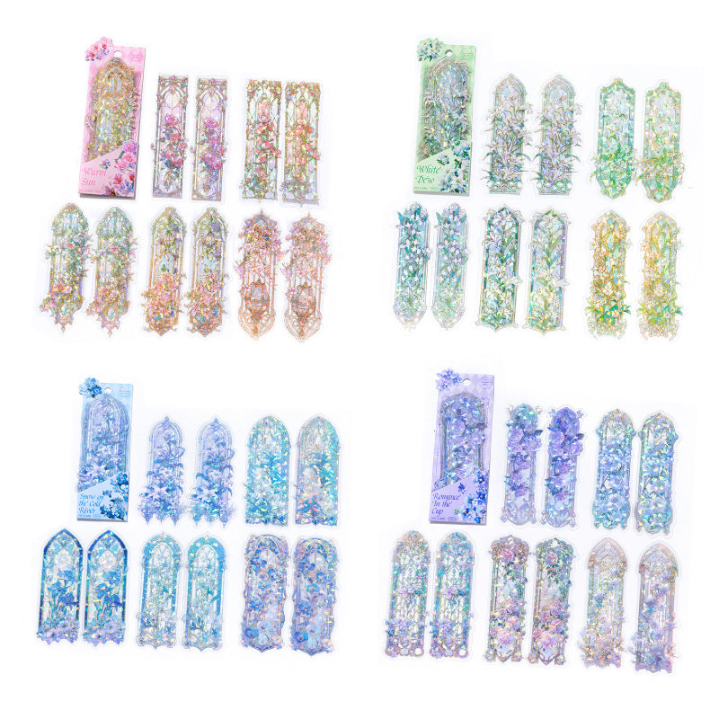 10 Pcs Windows PET Stickers JHSY