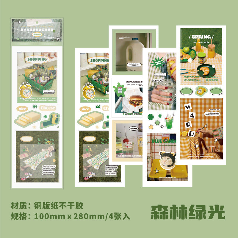 4 Pcs Life Stickers ZMXQT