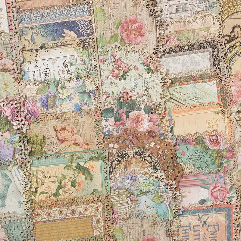 20 Pcs Lace Edged Scraobook Paper LSWY