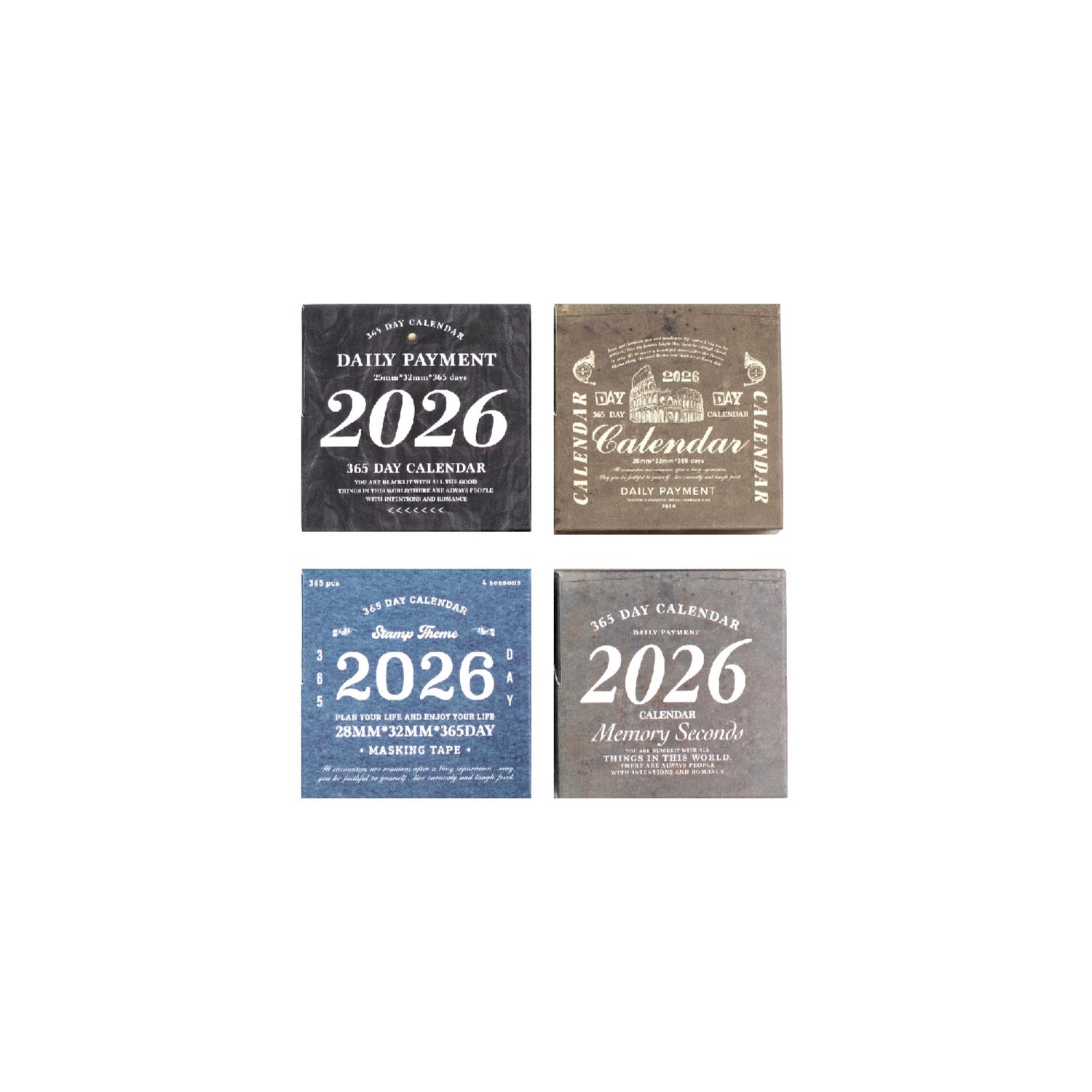 365 Pcs Daily Vintage Journal Stickers 365RZ