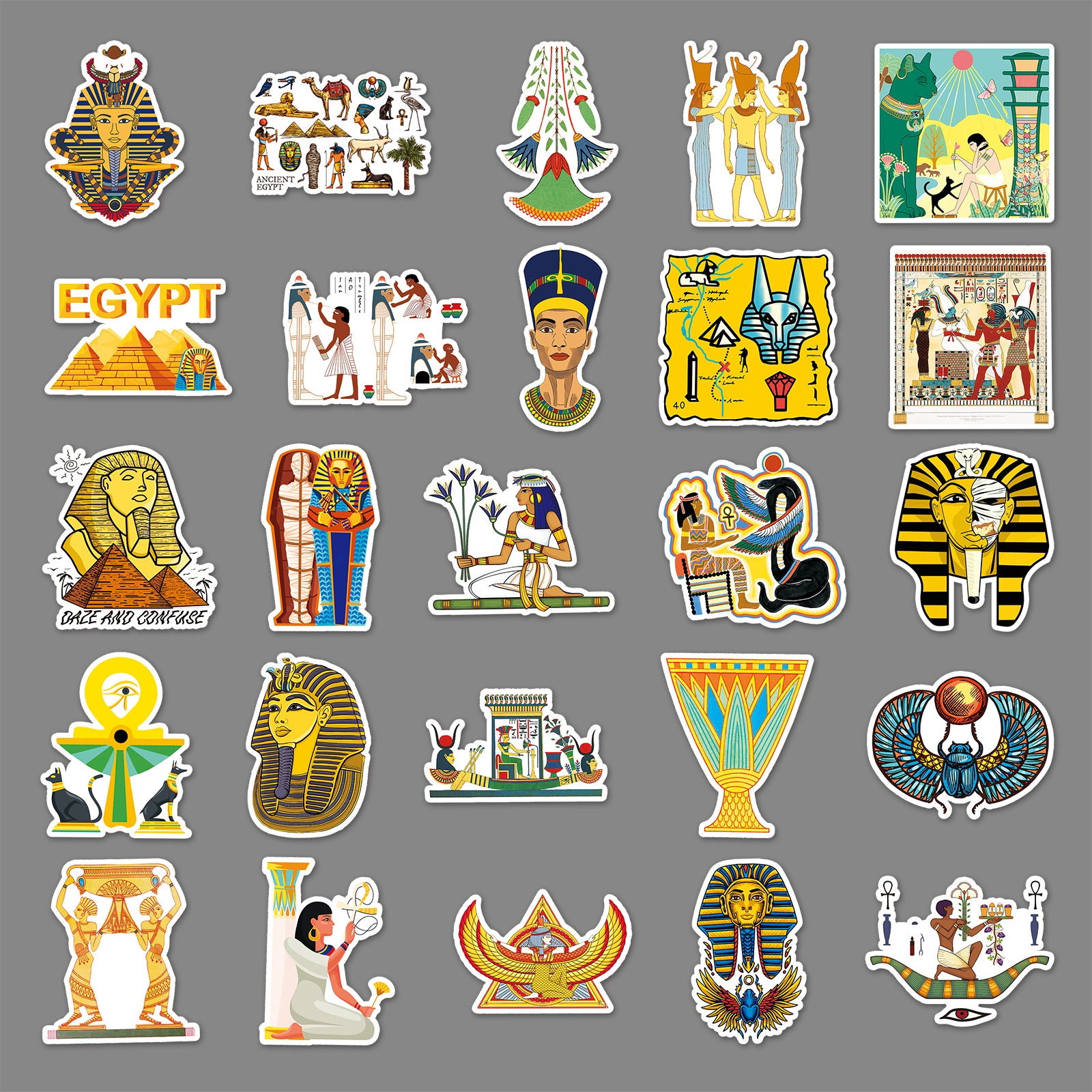 50Pcs Egypt Travel Vinyl Stickers TRV19
