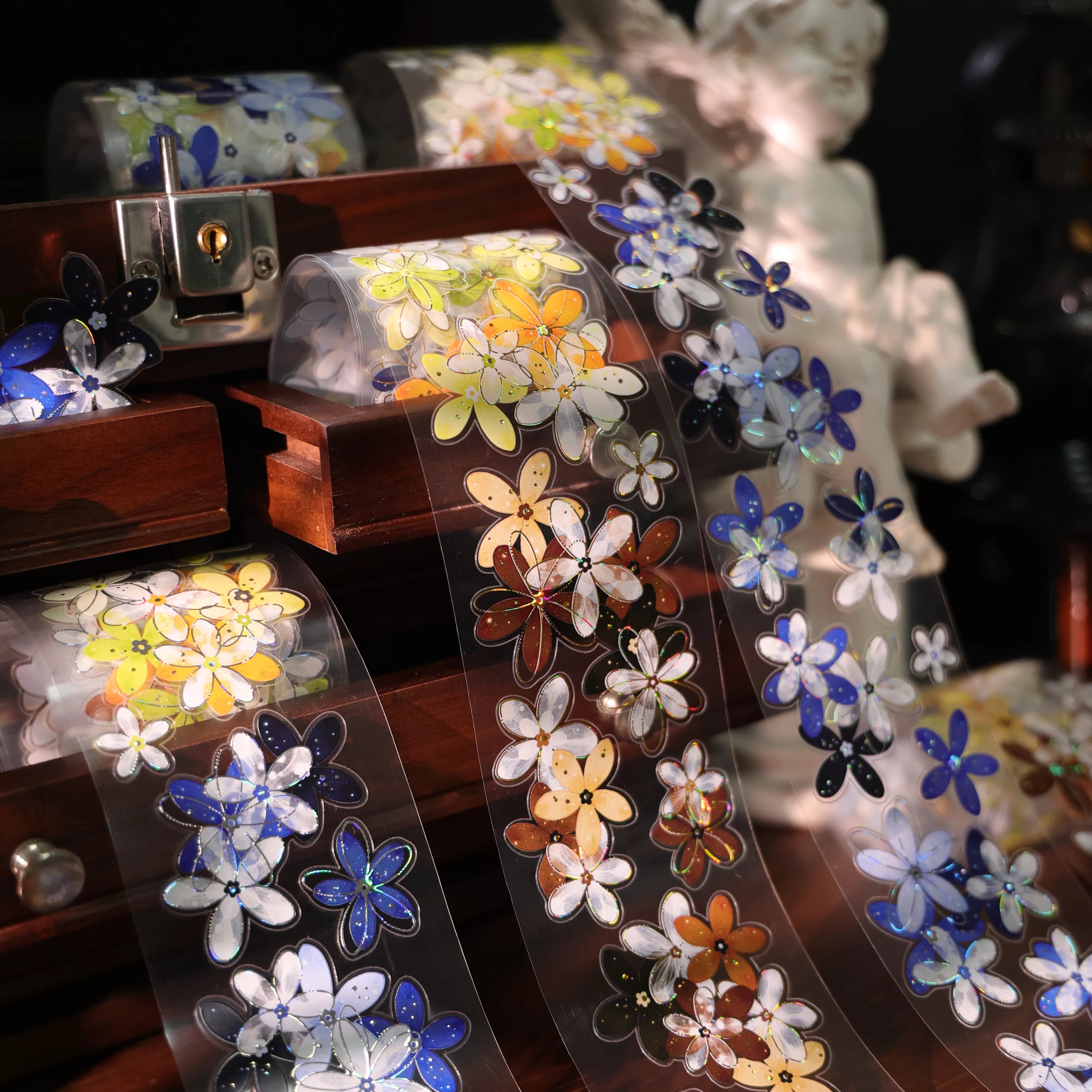 Floral Decorative Tape Rolls- Path Blossoms