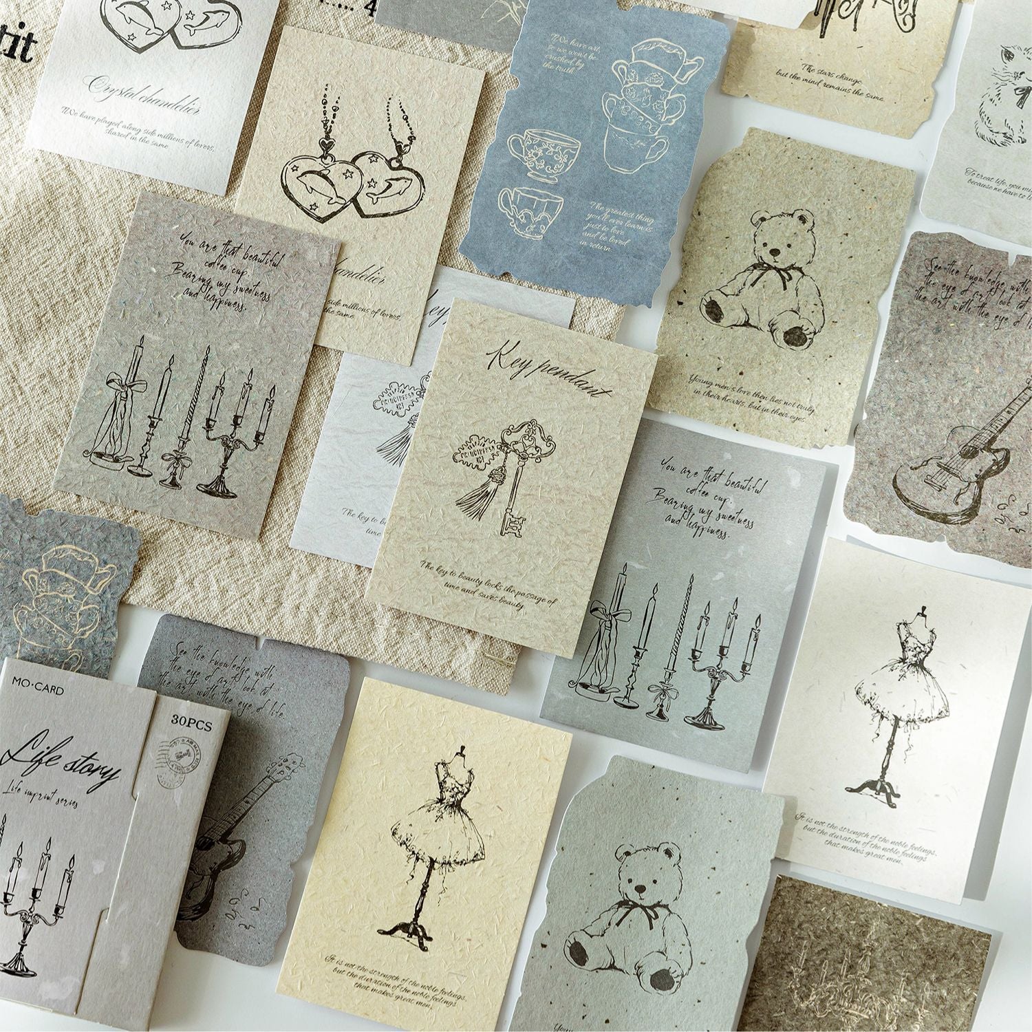 30 Pcs Creative Vintage Stickers SHYJ