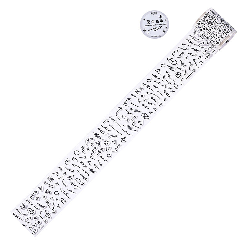 1 Roll Symbol Stickers Tape XTZSS
