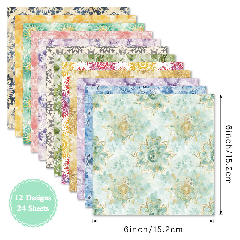 6 inch Soft Mosall Scrapbook Paper Pad SKP594