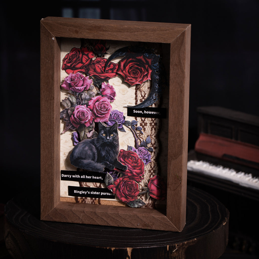 20 Pcs Gothic Theme Cardstock Stickers AHHJ