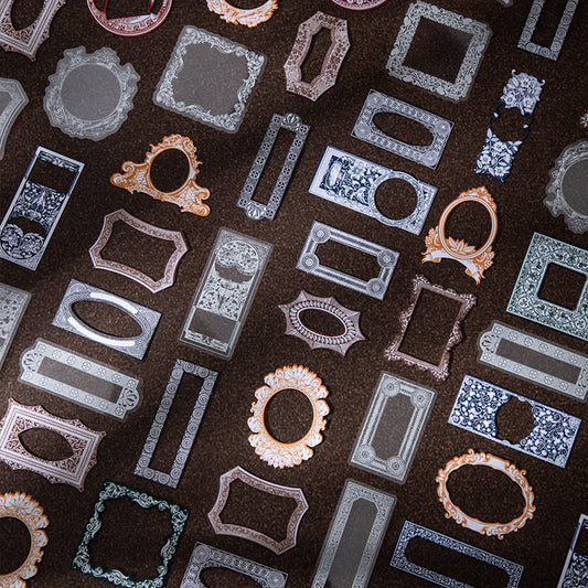 20 Pcs Vintage PET and Cardstock Stickers JMXS