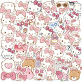 50 Pcs Vinyl Cute Cat Stickers AZ267