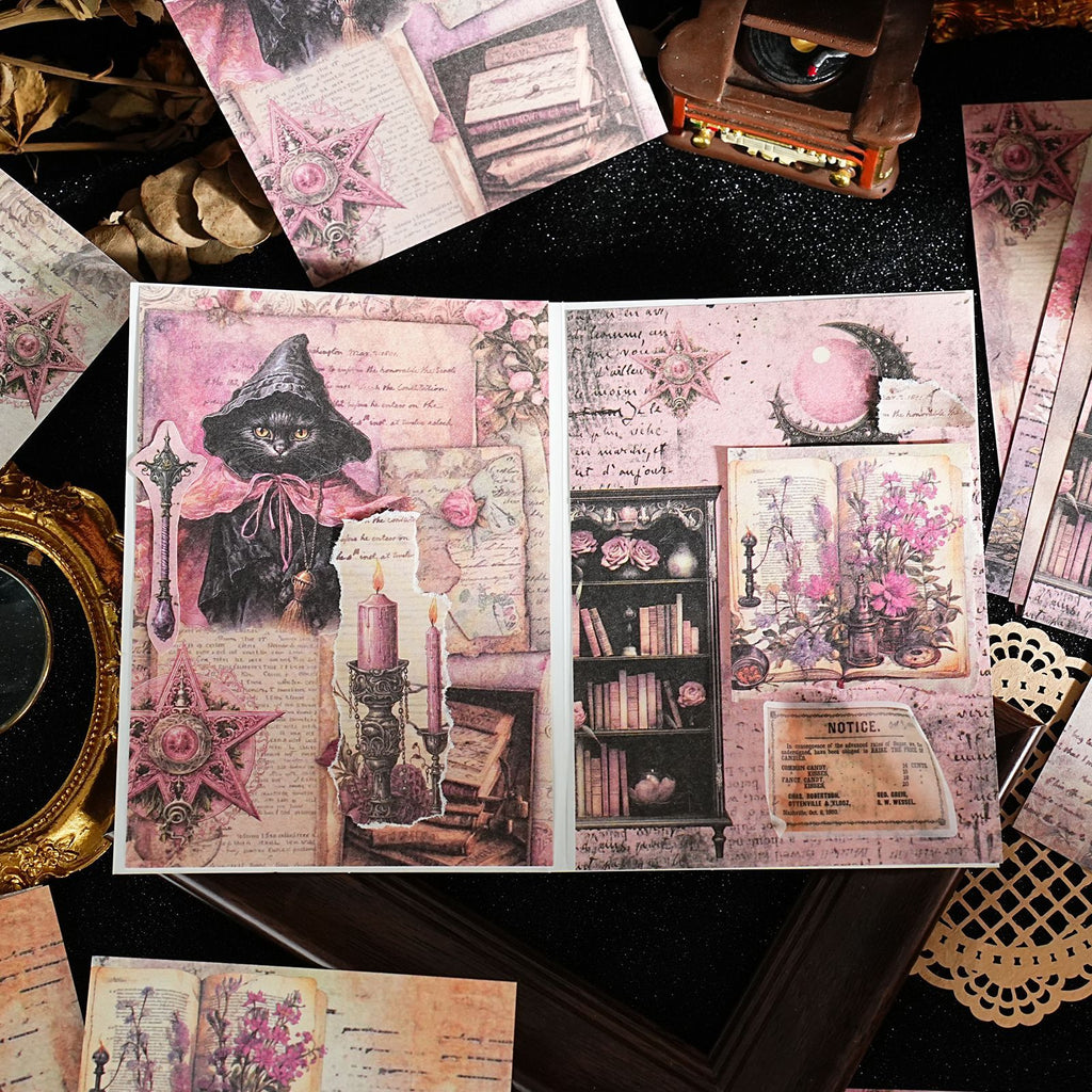 20 Pcs Gothic Magic Scrapbook Paper MFSJ
