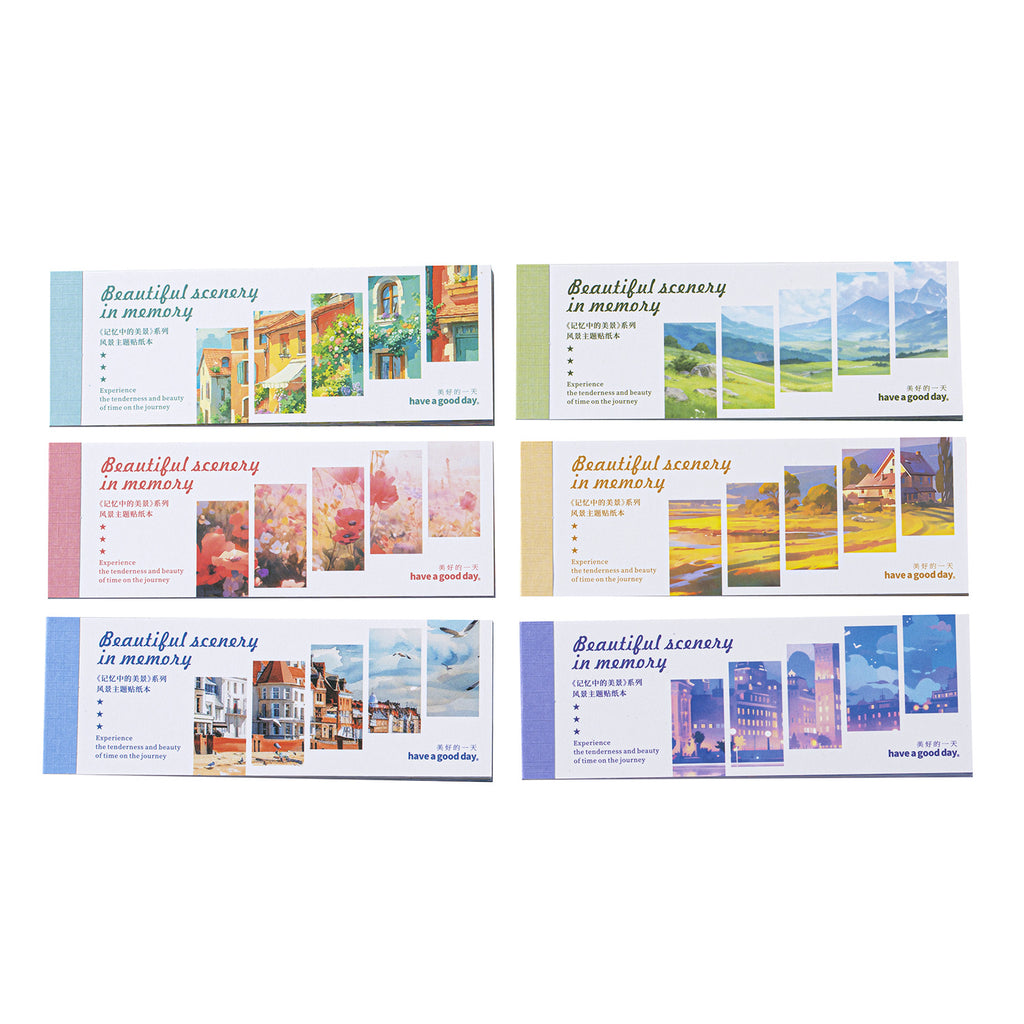 30 Pcs Natural Landscape Stickers Book JYZMJ
