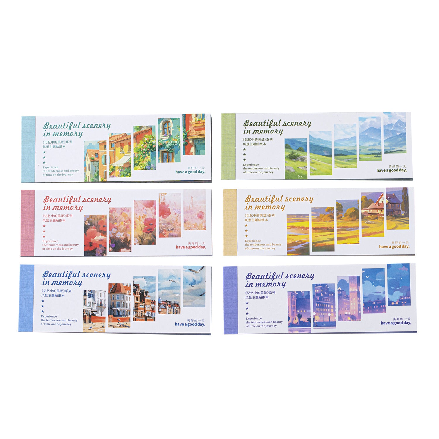 30 Pcs Natural Landscape Stickers Book JYZMJ
