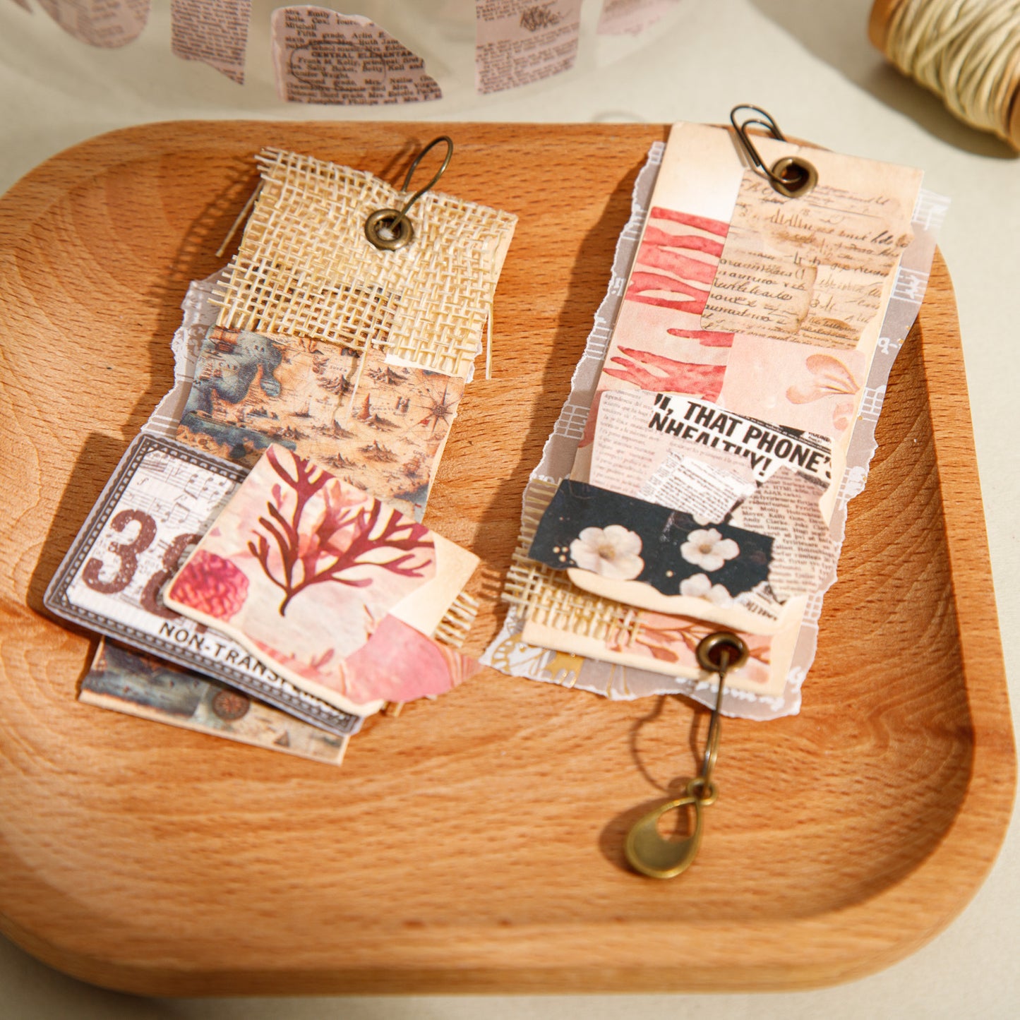 1 Roll Vintage Floral Stickers Tape SZSY