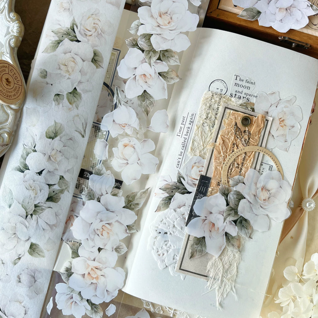 Floral Decorative Tape Rolls- Gardenia Reverie