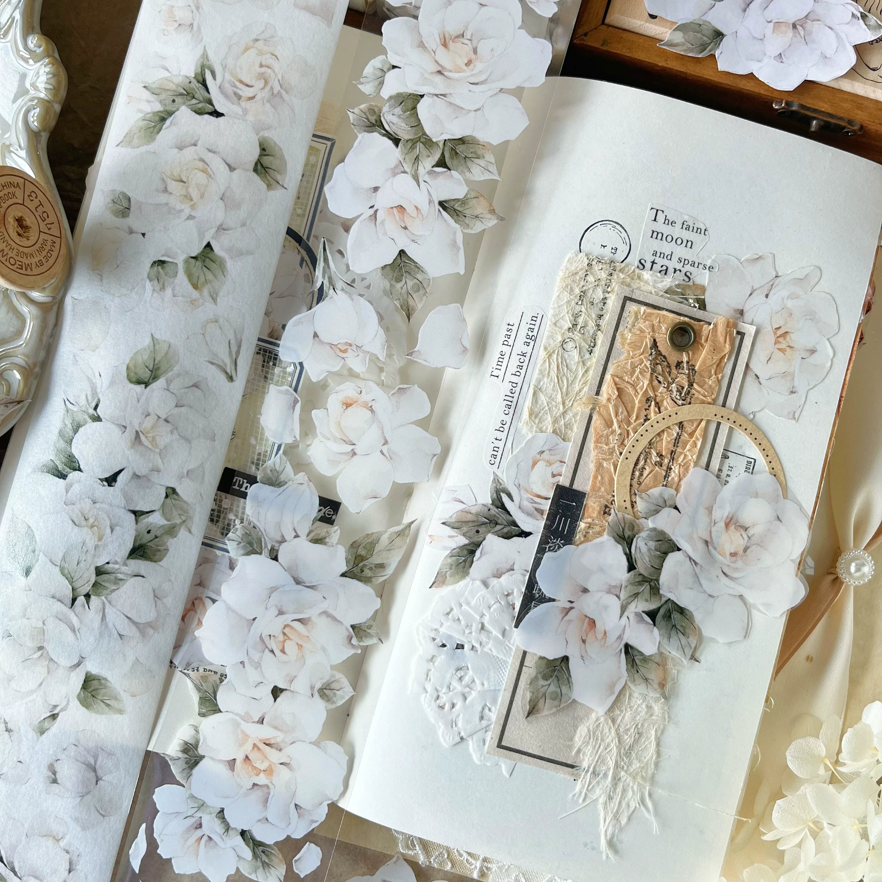 Floral Decorative Tape Rolls- Gardenia Reverie