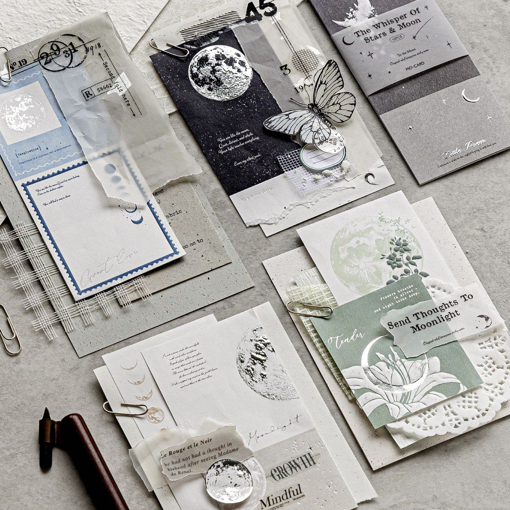 10 Sheets Moon Themed Notepad Paper ZYLX