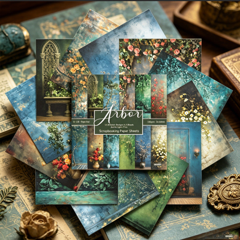 6 inch Arbor Scrapbook Paper Pad SKP2320