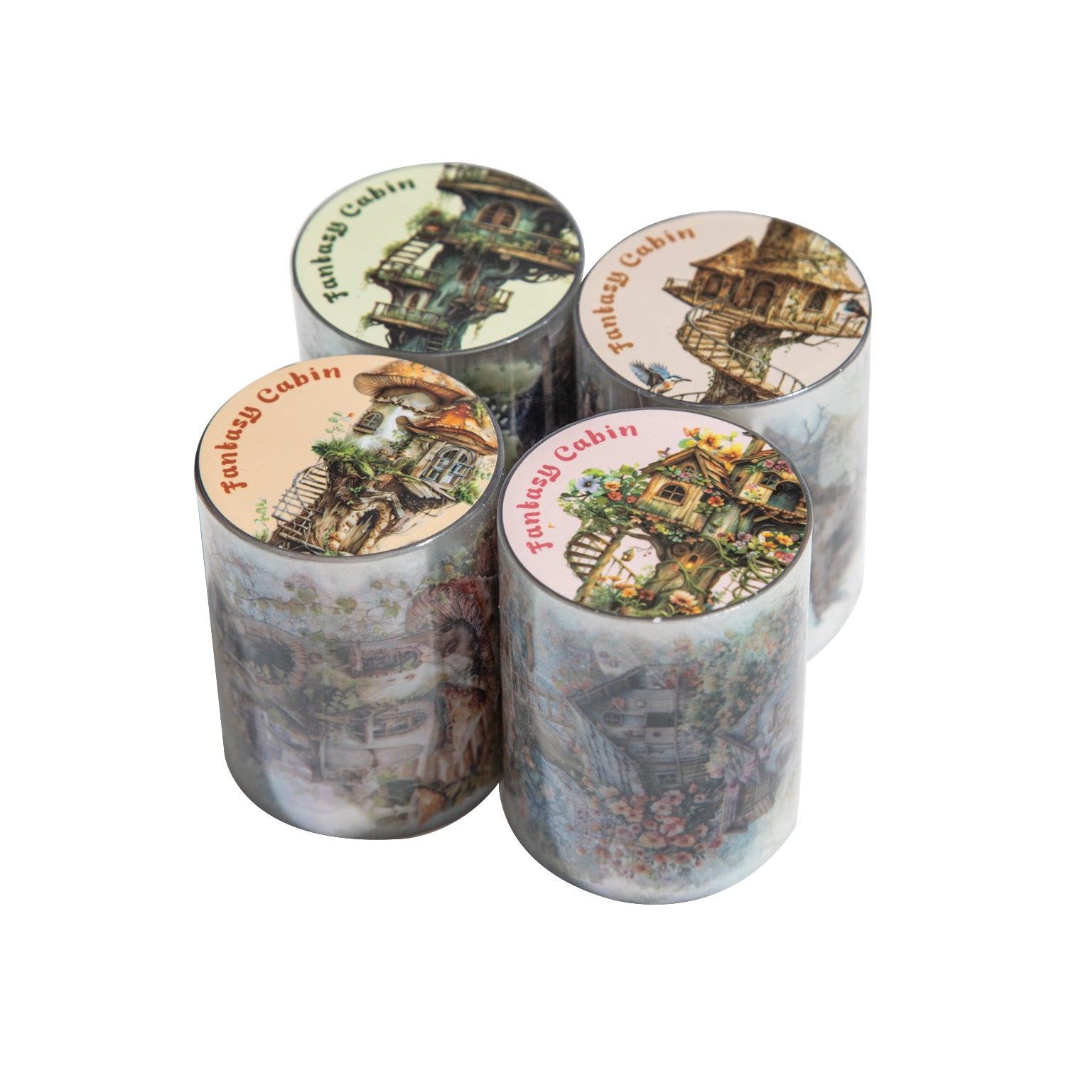 1 Roll Fairy Tree House PET Tape QHXW