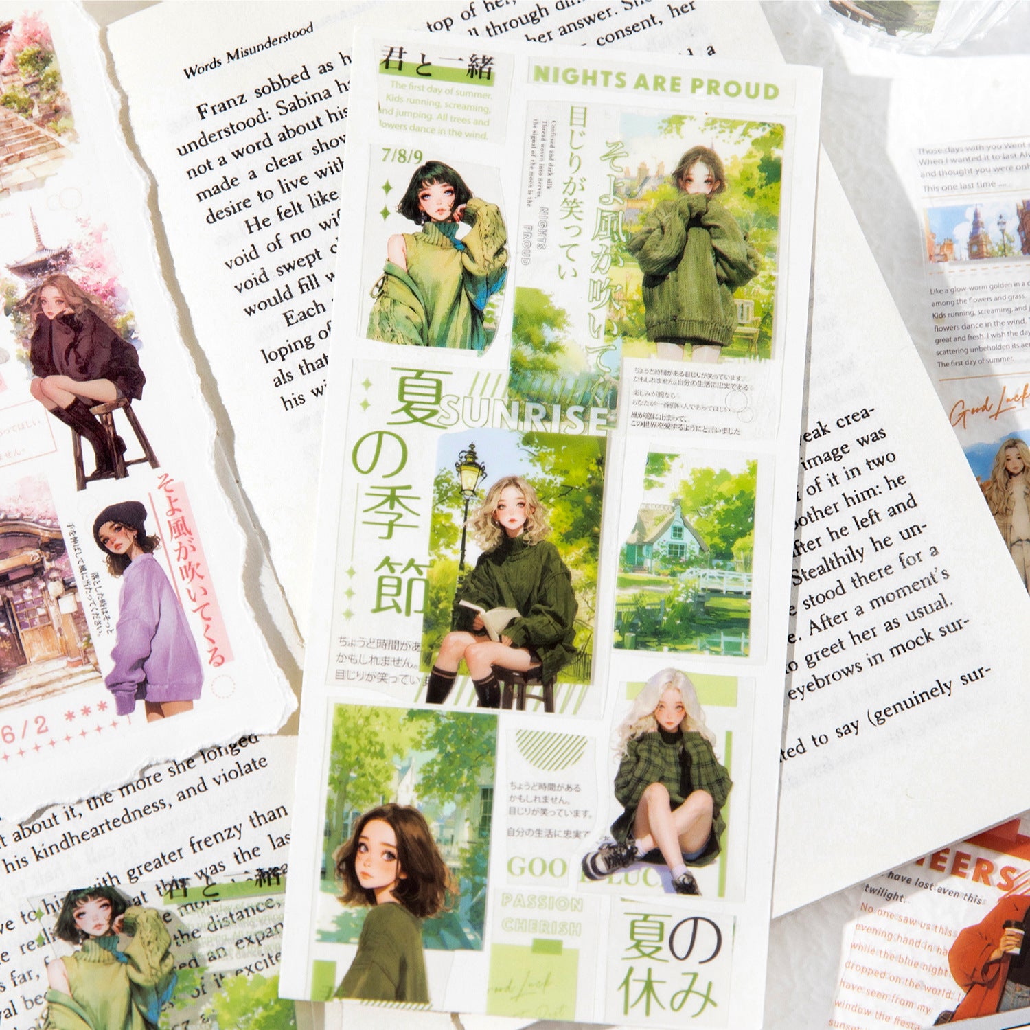 1 Roll Seasonal Girl PET Tape MBJT