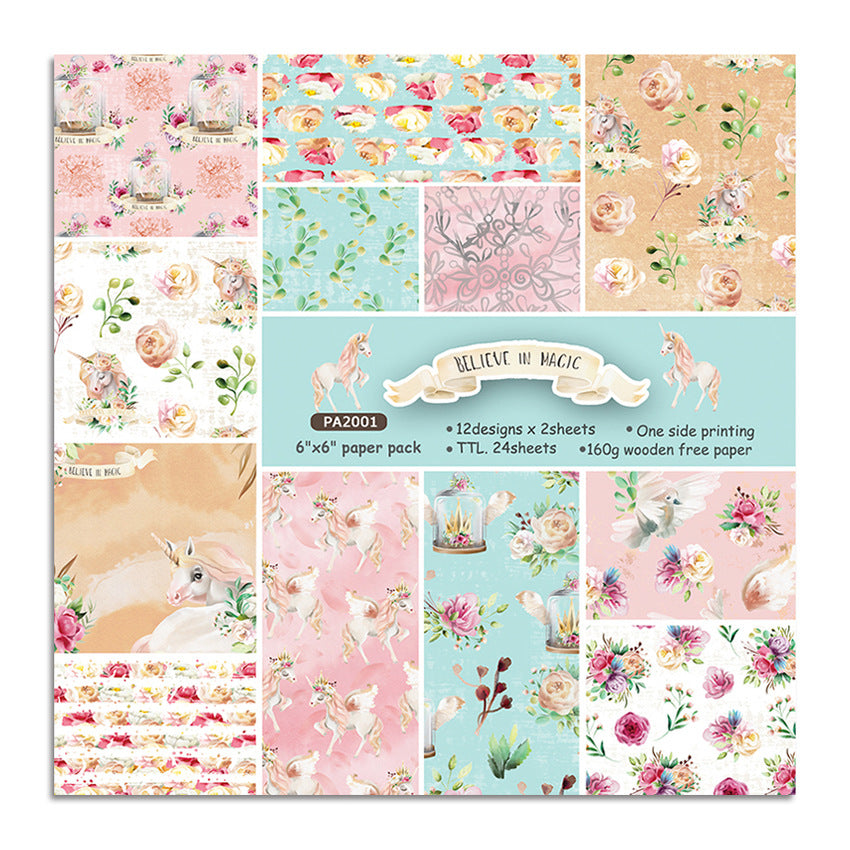 6 inch Scrapbook Paper Pad JYY6002