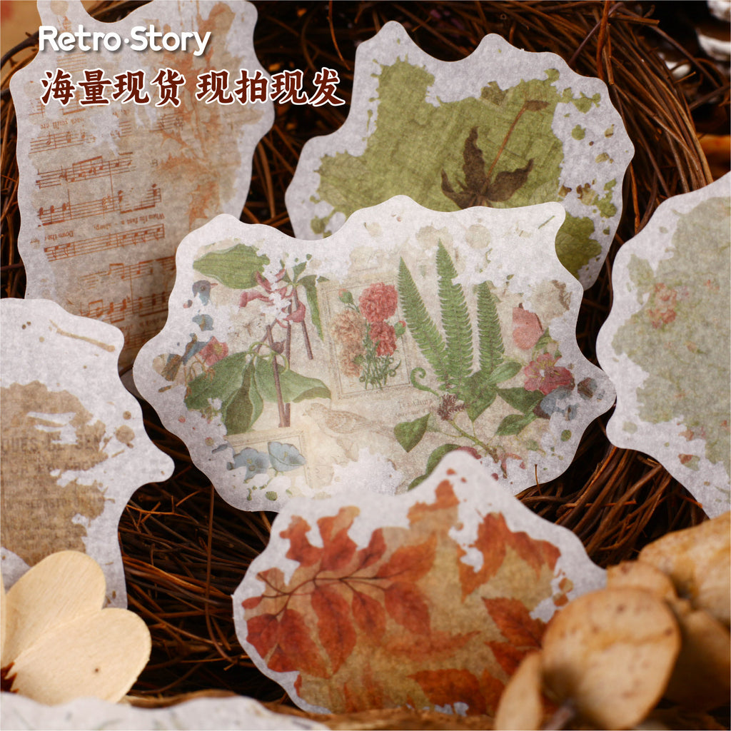20 Pcs Watercolor Fragments Washi Stickers CYXL