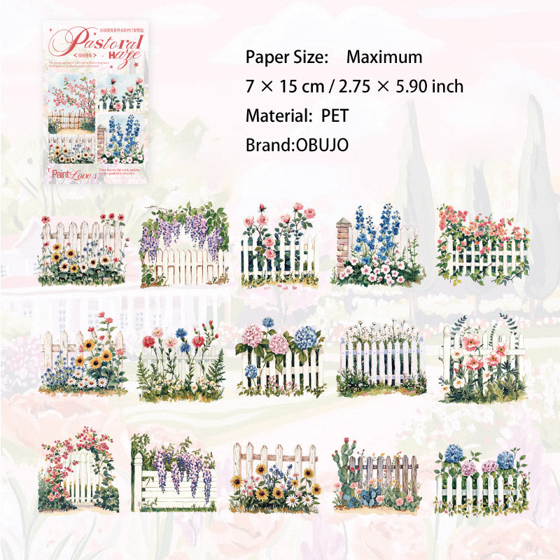 30 Pcs Garden Theme PET Stickers TYMW