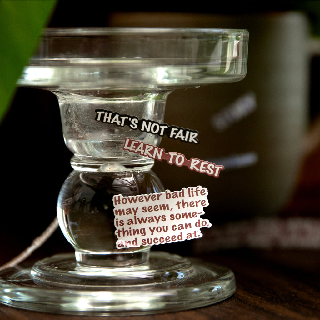 24 Sheets Quote Words Stickers Book CLDXJ