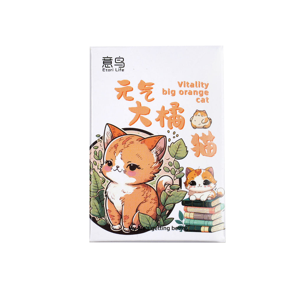 30 Pcs Ginger Cat Boxed Stickers YQJM