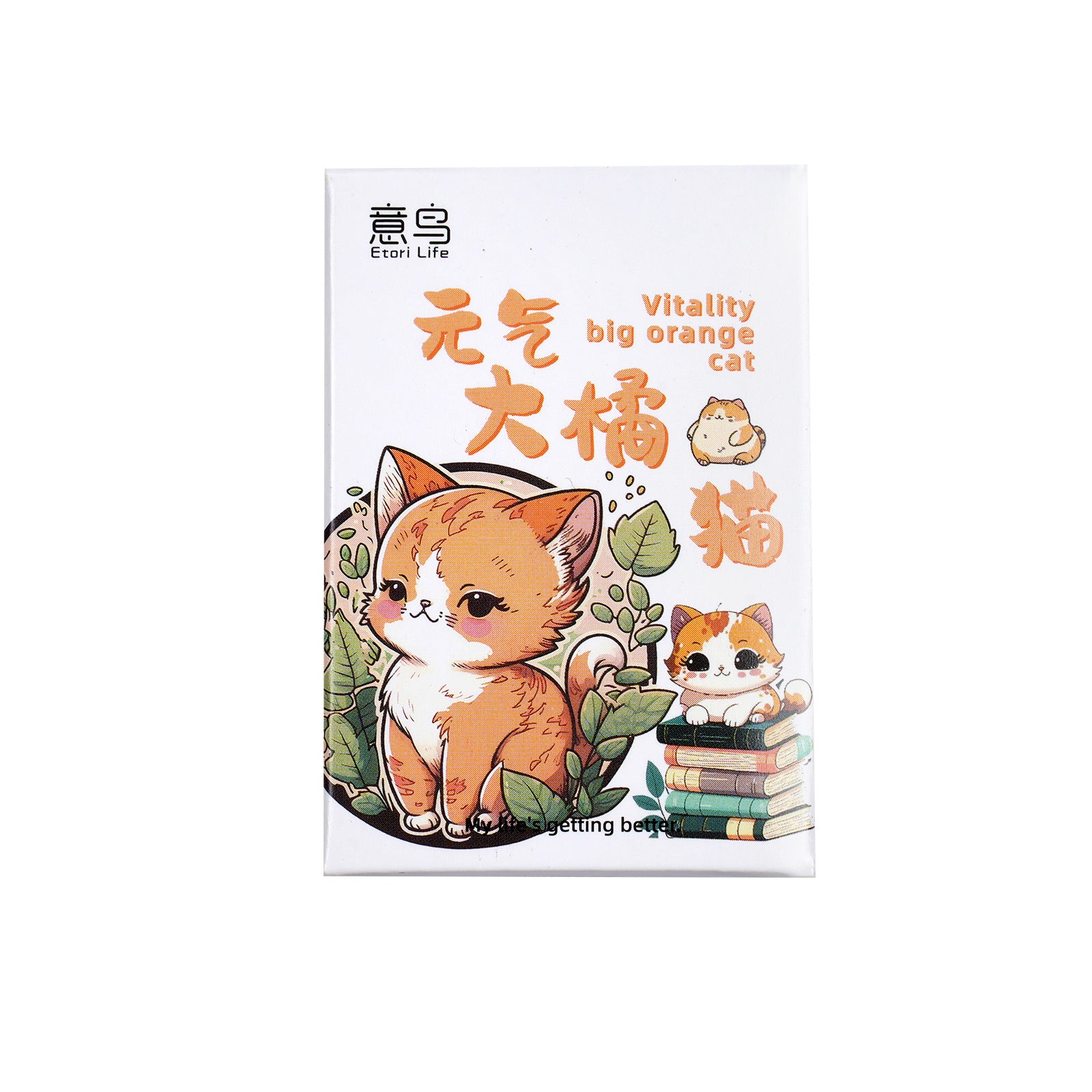 30 Pcs Ginger Cat Boxed Stickers YQJM