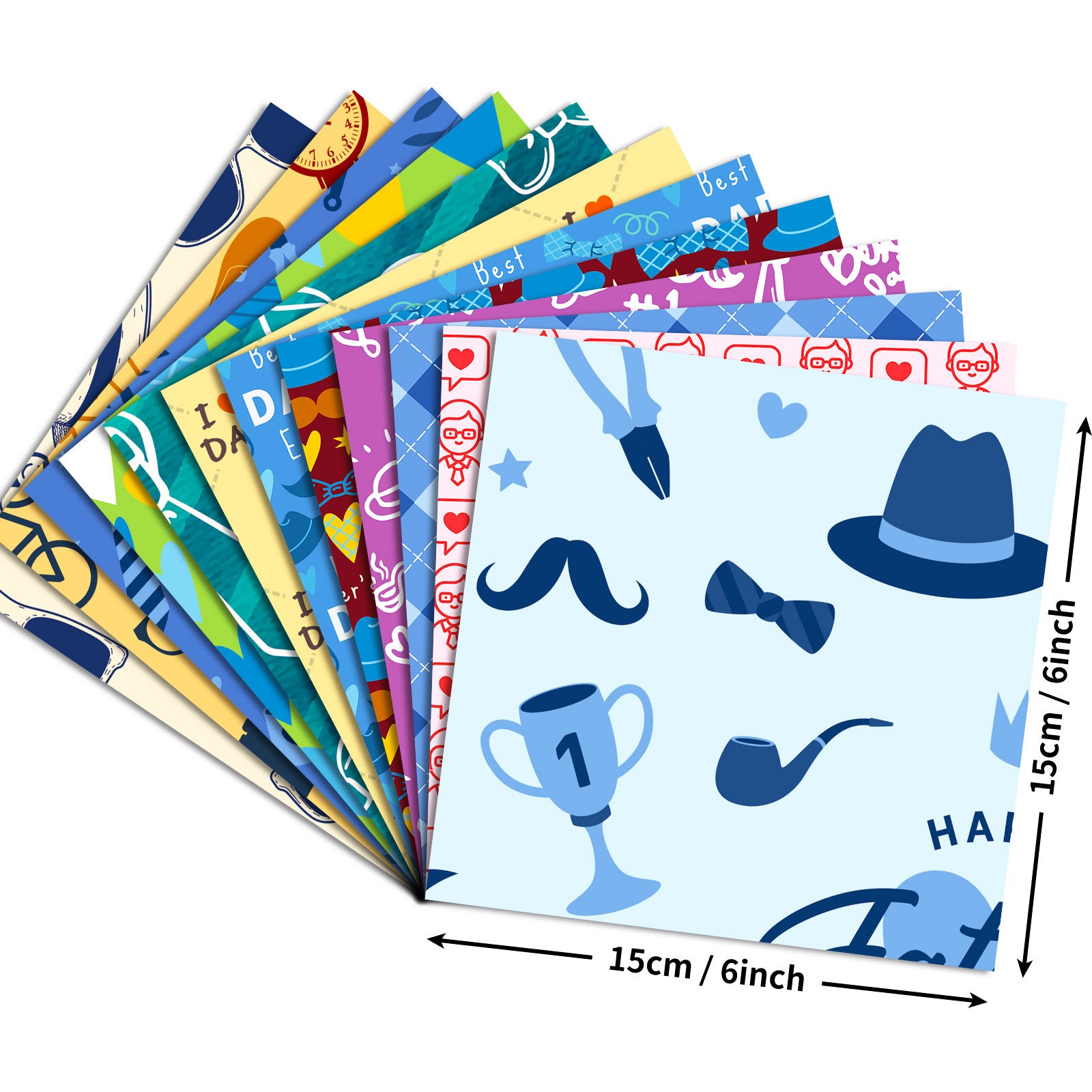 6 inch Father's Day Scrapbook Paper Pad PA797