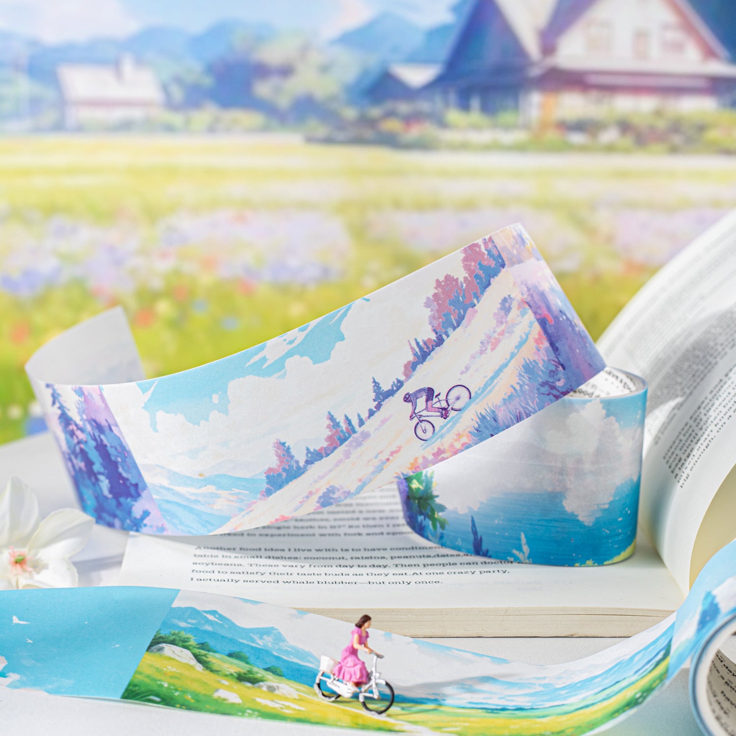 1 Roll Cartoon Landscape Washi Tape MGMJ