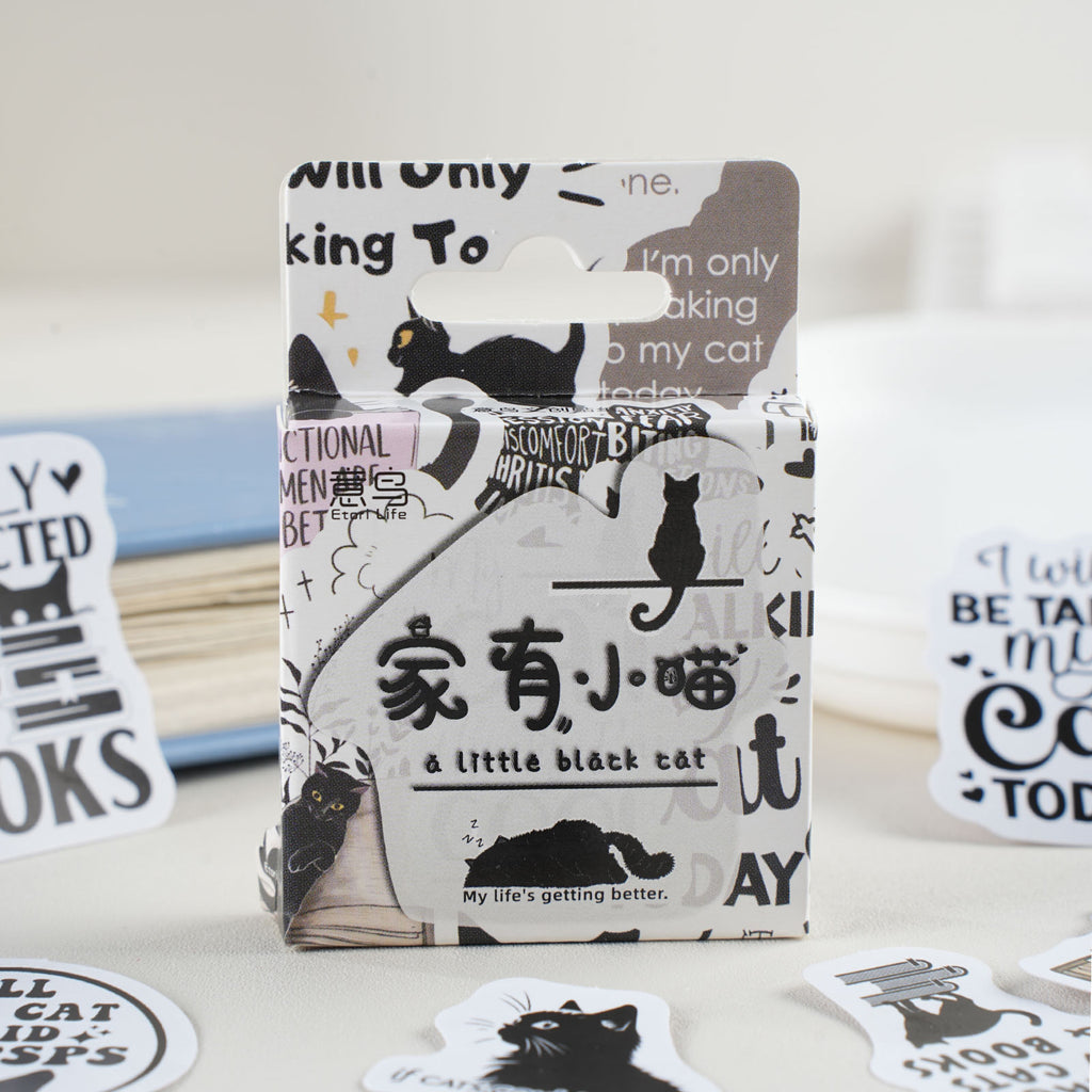 46 Pcs Cat Themed Stickers JYXM