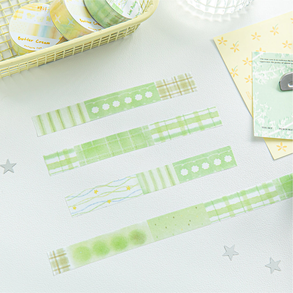 1 Roll Watercolor Grid Washi Tape SSZM