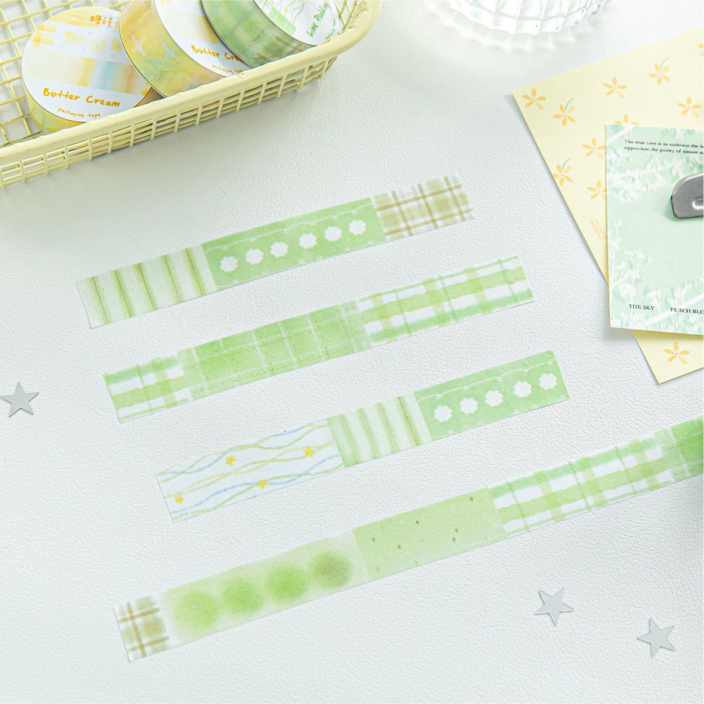 1 Roll Watercolor Grid Washi Tape SSZM