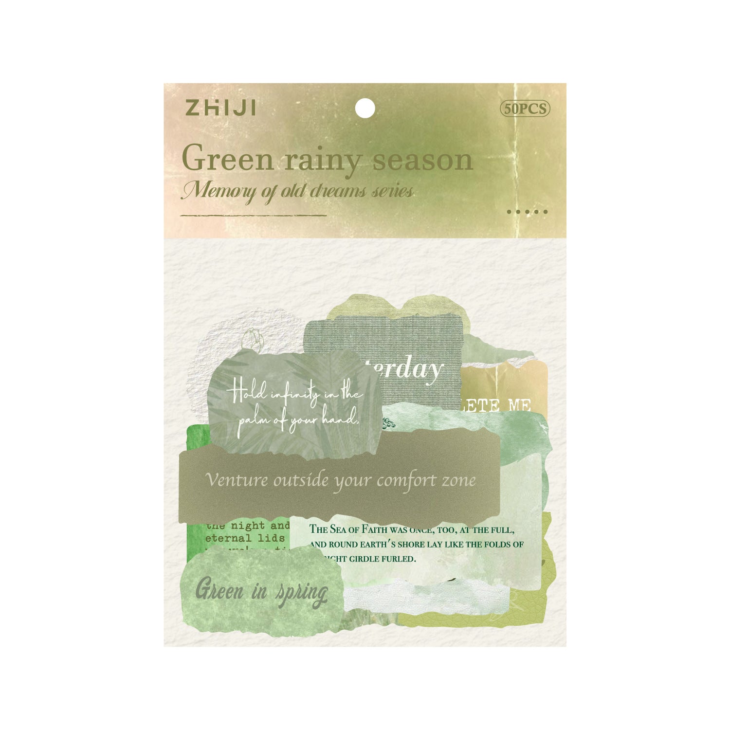 25 Pcs Vintage Word Stickers JYJM