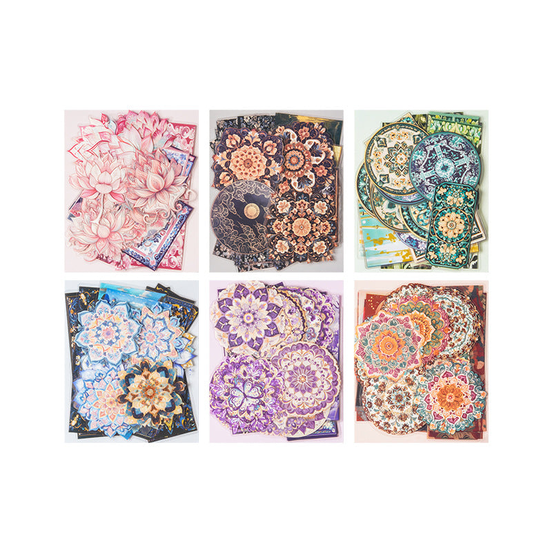 30 Pcs Mandala PET Stickers QHGB