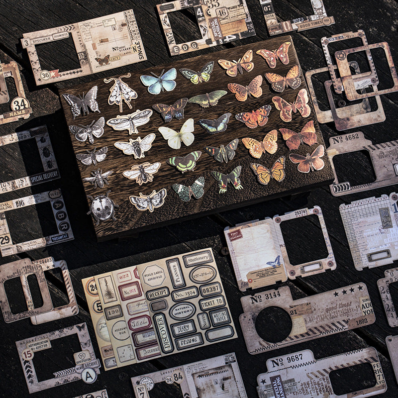 19 Pcs Vintage Frame Junk Journal Stickers SGBBX