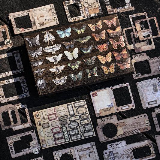 19 Pcs Vintage Frame Junk Journal Stickers SGBBX