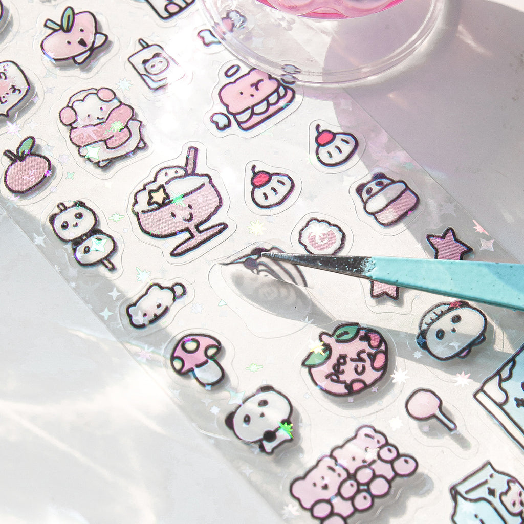 1 Roll Cute PET Stickers Tape KAZX